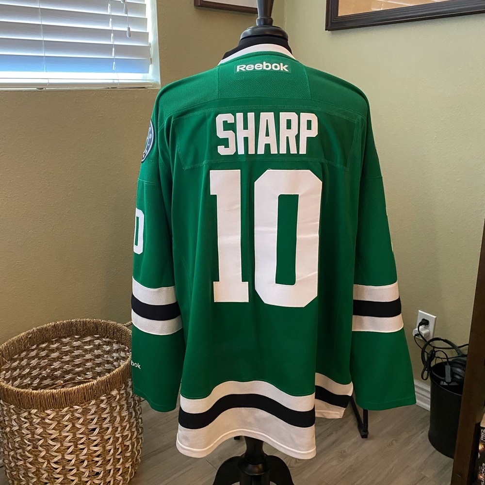 Authentic NHL P. Sharp #10 Dallas Stars Jersey